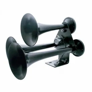 46127-UP Black 3 Trumpets Train Horn