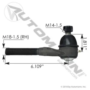 Automann 462.ES3369T Tie Rod Outer Driver Side 5.900in