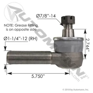 Automann 462.ES346L Tie Rod End Right Hand Threaded
