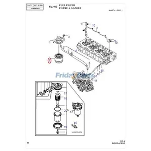 Fuel Filter 471-00044A 119000-55600 119802-55800 for Komatsu Doosan Daewoo SOLAR 75-V 55-V 55W-V CASE CX31B Excavator — 6