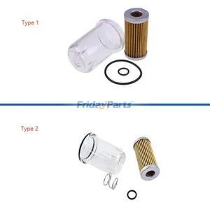 Fuel Filter With O-Ring & Bowl SBA360710011 SBA360720130 SBA360720020 for Ford New Holland 1000 1300 1500 1600 1700 — 3
