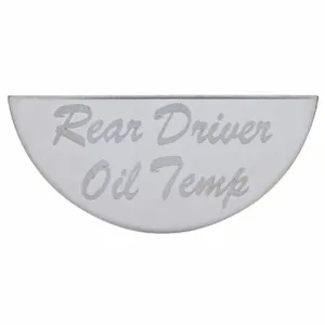 48048-UP GAUGE PLATE FOR PETERBILT - REAR DRIVER OIL TEMP