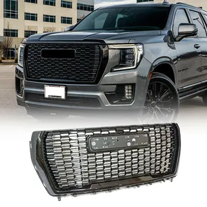 Front Bumper Gloss Black Grille 84835783 for 2021-2022 GMC Yukon XL DL-Style