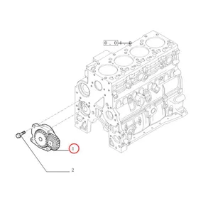 Oil Pump 4897480 for Kobelco Engine F4GE9484A J600 Excavator ED195-8 SK170-8 SK170-9 — 2