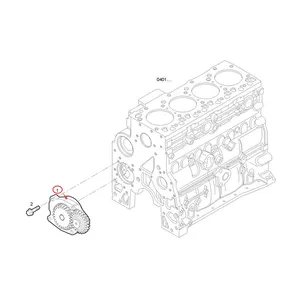Oil Pump 4897480 for New Holland Windrower HW305 HW305S HW325 Loader W110 W110B W110TC — 2