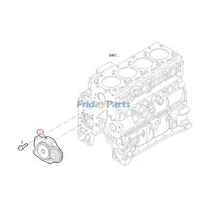 Oil Pump 4897480 for New Holland Windrower HW305 HW305S HW325 Loader W110 W110B W110TC — 2