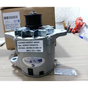 CUMMINS 4938600 ALTERNATOR 4938800 4988377 28V 45A 6N9294 6N-9294 COMPLETE WITH PULLEY — 4