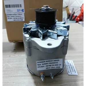 CUMMINS 4938600 ALTERNATOR 4938800 4988377 28V 45A 6N9294 6N-9294 COMPLETE WITH PULLEY — 6