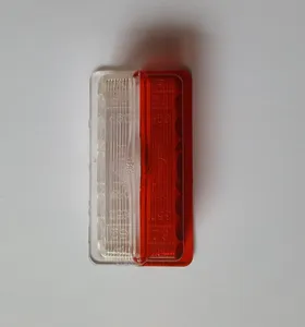 Lens / Cabochon rouge-blanc feu de position – réemploi — 2