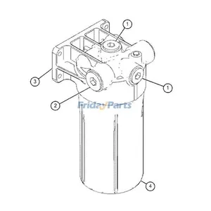 Oil Filter 5000483 for Caterpillar Engine C9.3B Excavator CAT 336 340 345 349 350 352 395 — 3