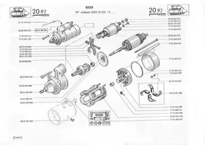 Starter motor / Démarreur 24V Renault TRM4000 – rénové — 3