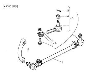Tie rod end / Rotule de bielle D27 M24x1.5 PAD — 8
