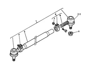 Tie-rod end / Rotule de bielle D27 M24x1.5 PAG — 3