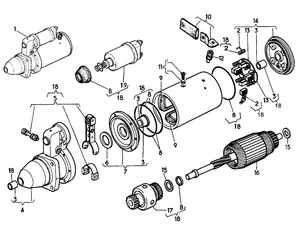Starter motor / Démarreur 24V 8,0kW 12T CW