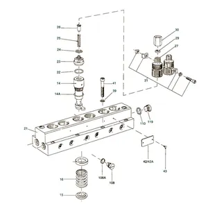 Delivery valve holder joint for Simms Majormec and Maximec pumps 504790 — 3