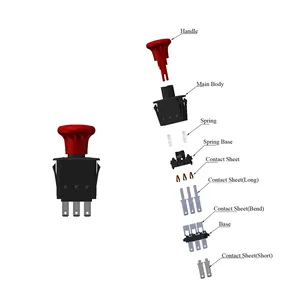 PTO Switch 504-01421 589887201 539101768 for Craftsman DX260 DX272 LZ6127 7230 MZT 61 MZ 6128 28ZT PZT 4822 6128 PZ 5426 7234 — 3