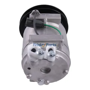 DKS15D 24V 1PK 145mm A/C Compressor 506012-2330 for John Deere Excavator Hitachi Crane — 5