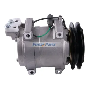 DKS15D 24V 1PK 145mm A/C Compressor 506012-2330 for John Deere Excavator Hitachi Crane — 4