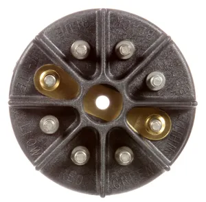 TRUCK-LITE, 50820, 50 Series, 8 Stud, Black, Terminal Block, Round