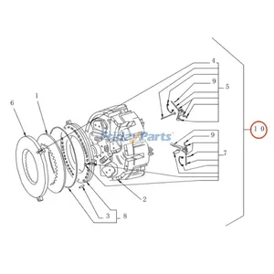 Clutch Assembly 5092792 for New Holland 3010S 4010S 5530 6530 TD75D TT55 TT65 Fiat 60-66 65-46 70-66 Tractor — 2