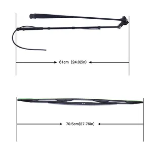 Windshield Wiper Arm & Wiper Blade 7251264 7251263 for Bobcat S450 S510 S530 S550 S570 S590 S595 S630 S650 S740 S750 S770 S850 S76 — 2