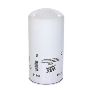 51749 WIX Spin-On Lube Filter (Replacement Compatible with JD RE21748, Komatsu 6002121510)