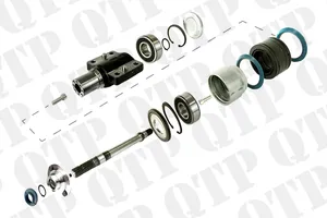 Front Axle Repair Kit for New Holland T6/T6000 Series and Case Maxxum Tractors