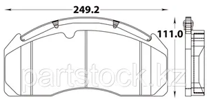 Колодки тормозные дисковые на VOLVO, ВОЛЬВО, STEADY 52004