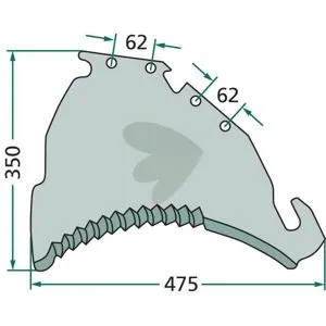 Knife for cutterbar - 41018500