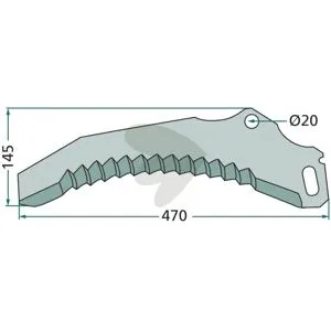 Knife for forage wagon - 434048