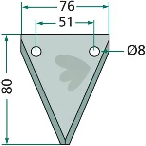 Knife for feed wagon - 70-111