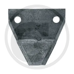 Põhupallipurustaja tera jõnksuga sile 76x80x3mm ¤8mm aukude vahe 51mm