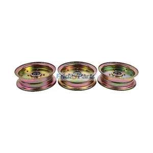 3 Pieces Deck Idler Pulley 539132728 539112196 for Husqvarna LT1597 MZ61 RZ4623 Z246 EZ4822 EZ6124 Jonsered GT52F Z46R