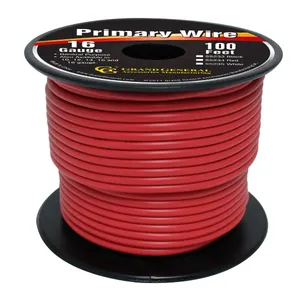 #55247 RED 14GA PRIMARY WIRE, 500FT ROLL W/ SPOOL