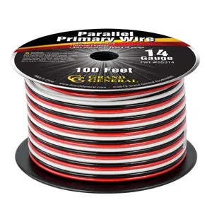#55314 14GA PARALLEL PRIMARY WIRE, 2 WIRES, 100FT/ROLL