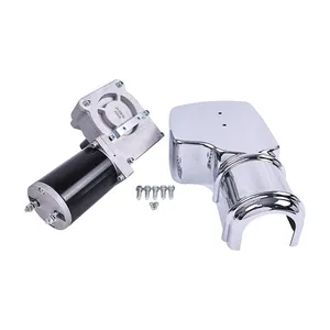 90:1 12V 0.8HP 600W 40RPM Dump Truck Roll Tarp Motor Chrome Cover — 2