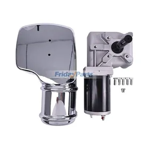 90:1 12V 0.8HP 600W 40RPM Dump Truck Roll Tarp Motor Chrome Cover — 6