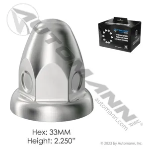 Automann 562.A4002C Chrome Steel Push On 33MM