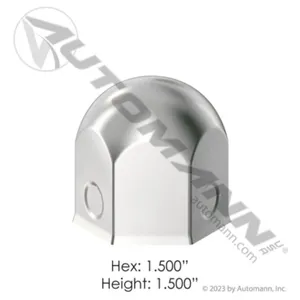 Automann 562.A4012C Chrome Steel Push On 1-1/2in