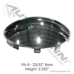 Automann 562.B1601C Front Hub Cap 6 Notch 7/16in Lip Chrome
