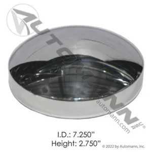 Automann 562.C1001C Rear Hub Cap 7-1/4in Axle Chrome