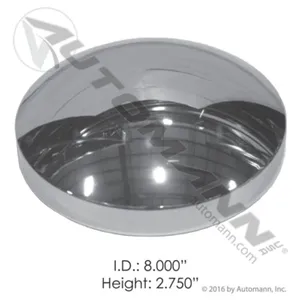 Automann 562.C1002C Rear Hub Cap 8-1/2 Axle 5/8 Std Chrome