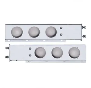 Mud Flap Bracket Kit With Light Cut-Outs 3-3/4" Spacing 562.Q1001SS