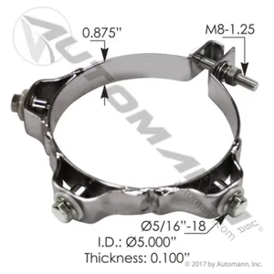 Automann 562.U2251C Heat Shield Mtg Bracket Kit 5in