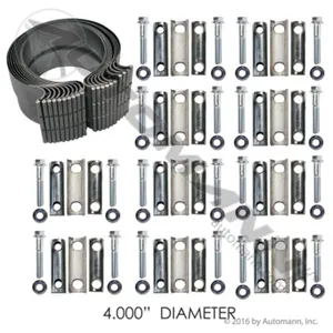 Automann 562.U3104ABK Exhaust Band Clamp Preformed 4in