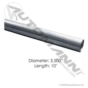 Automann 562.U7135-10A Straight Tubing 3.5in X 10ft Aluminized