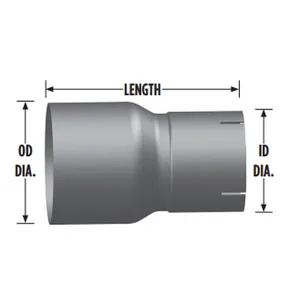 5 OD To 4 ID Exhaust Reducer R5O-4IA 562.U81540A