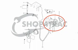 Water pump Mitsubishi GS16-GS25 & GS160-GS250 | K3A – K4F | S3L – S4L2 — 8