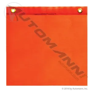 Automann 571.SF186G Flag w/Grommets Orange 18in X 18in