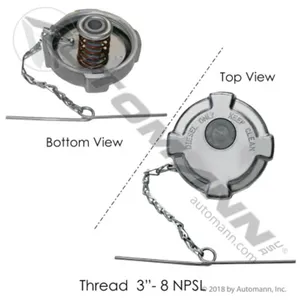 Automann 572.1019 Fuel Cap 3in Aluminum